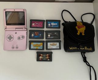 Game Boy Advance SP Rosa + 7 Juegos
