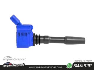 KIT DE 4 BOBINAS DE ENCENDIDO ALPHA COMPETITION AUDI S3 8V / LEON 5F CUPRA / VW GOLF 7 GTI / R - 1.8 / 2.0 TFSI - AZUL