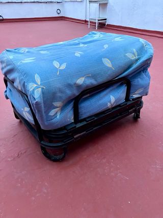 Cama Plegable Azul