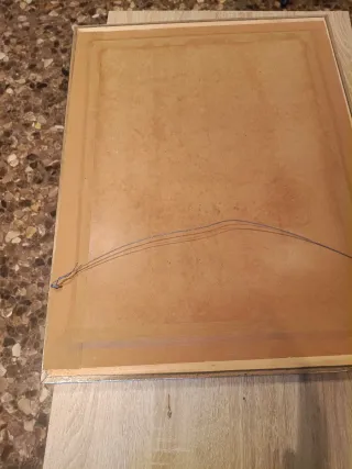 Espejo Marco Cerámica Beige Plata. Socarrat