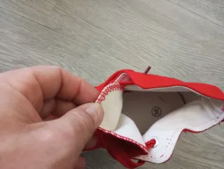 Scarpe donna rosse con paillettes