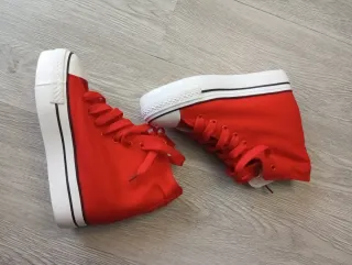 Scarpe donna rosse con paillettes