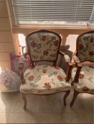 Conjunto Tresillo Luis XIV