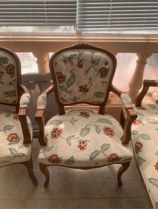 Conjunto Tresillo Luis XIV