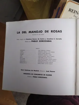 Disco Vinilo Pablo Sorozábal - La del Manojo de Ro