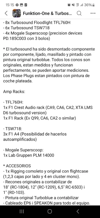 Equipo Sonido Turbosound Superscoop