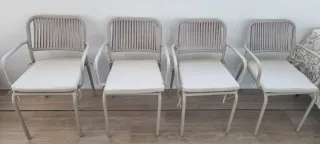 Pack de 4 sillas de jardín apilables