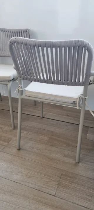 Pack de 4 sillas de jardín apilables