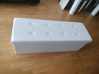 Baúl Puff Almacenaje Plegable Songmics