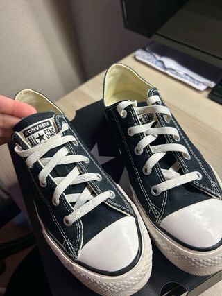 Converse mujer talla 37 negras