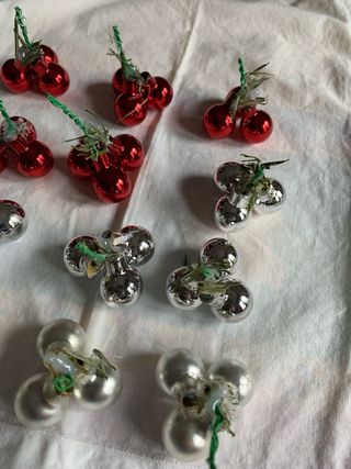 Palline Natalizie Rosse e Argento