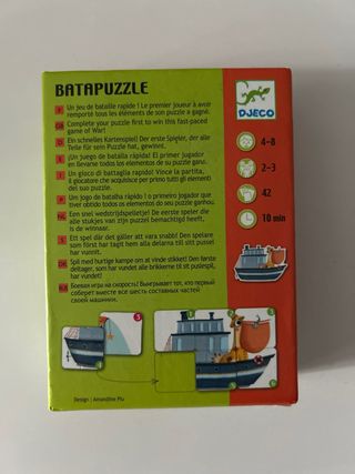 Juego Batapuzzle Djeco 4-8 años
