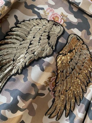 Chaqueta militar floral L