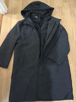 Cazadora Zara Gris Hombre