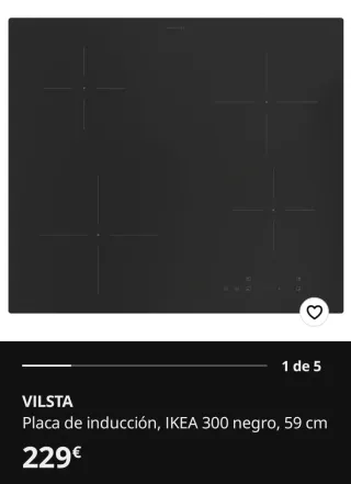 Placa Inducción Ikea 4 zonas