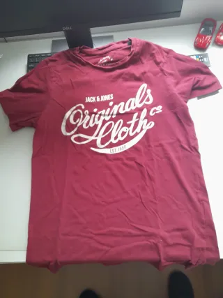 Camiseta Jack & Jones Roja Originales Cloth