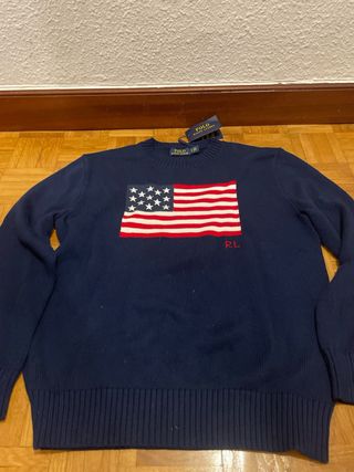 Jersey Polo Ralph Lauren Bandera USA Talla l