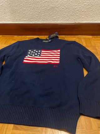 Jersey Polo Ralph Lauren Bandera USA Talla l