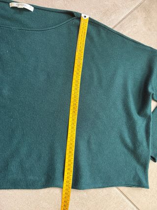 Maglione donna oversize verde