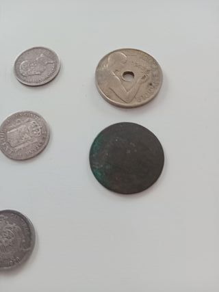 Lote 8Monedas Españolas Antiguas