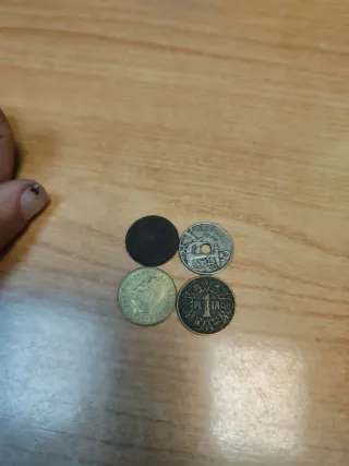 4 Monedas Antiguas Españolas