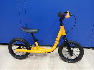 PR bicicleta sin pedales amarilla btwin