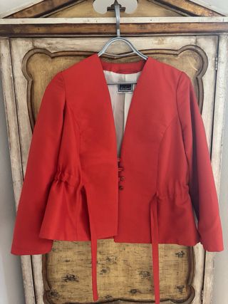 Giacca Luisa Spagnoli Arancione Seta