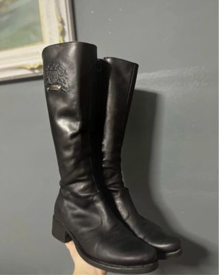 Stivali Nero Giardini Pelle Neri