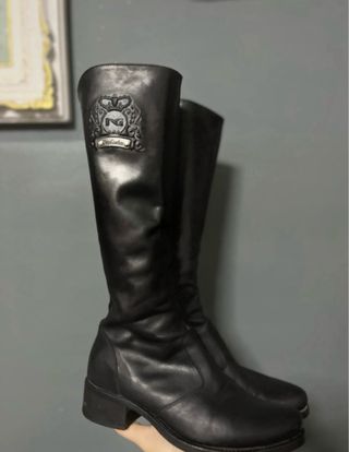 Stivali Nero Giardini Pelle Neri