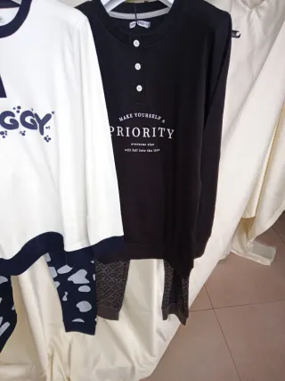 Set 2 pigiami donna Just free tg M caldo cotone