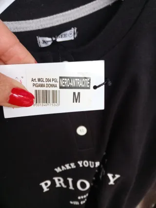 Set 2 pigiami donna Just free tg M caldo cotone