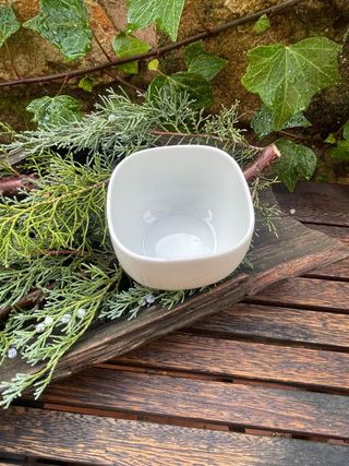 Bol porcelana SUOMI para salsa/leche/azúcar+tapa