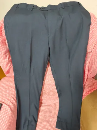 Traje de hombre azul/gris