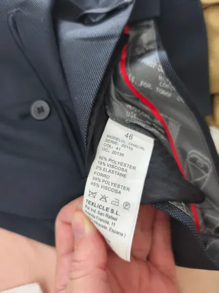 Traje de hombre azul/gris