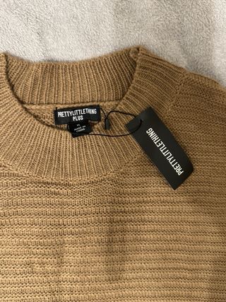 Vestido jersey marrón