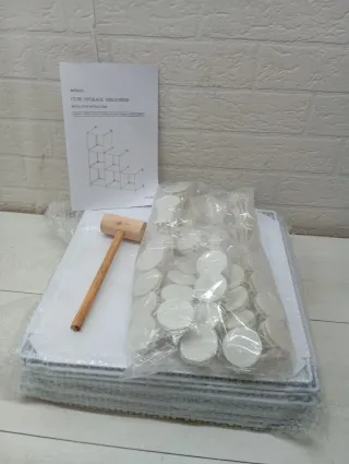 Organizador de cubos blanco