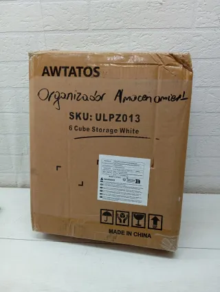 Organizador de cubos blanco