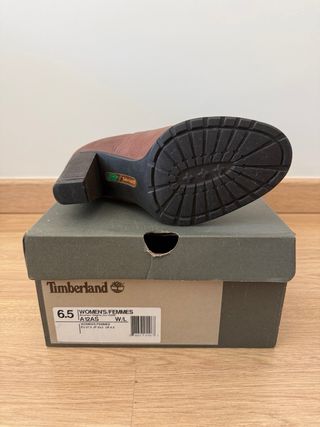 Botas Timberland Salto Alto Castanhas 37.5