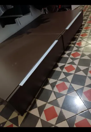 Estructura cama madera con cajones