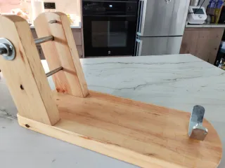Soporte Jamonero de Madera y Metal