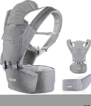 Mochila portabebés Meinkind gris