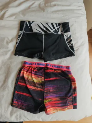 Mallas cortas deportivas Hurley y Under Armour M