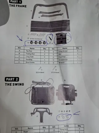 Columpio Infantil FUNLIO con 4 sacos arena