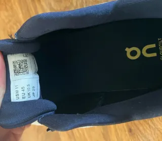 On Cloud Talla 45 Azul/Gris A Estrenar