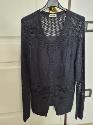 Cardigan donna blu notte