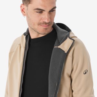 Chaqueta polar de  montaña y trekking concapucha Hombre