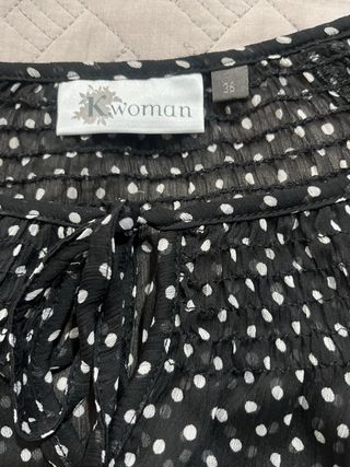 Blusa Mujer Talla S Lunares