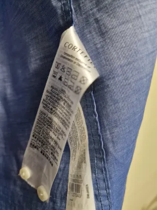 Camisa Cortefiel Caballero XL Azul