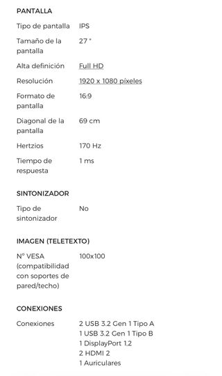 Monitor Gaming MSI Optix MAG275R2 27