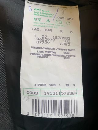 Giacca Uomo Vittorio Lorini Tg 48 vintage